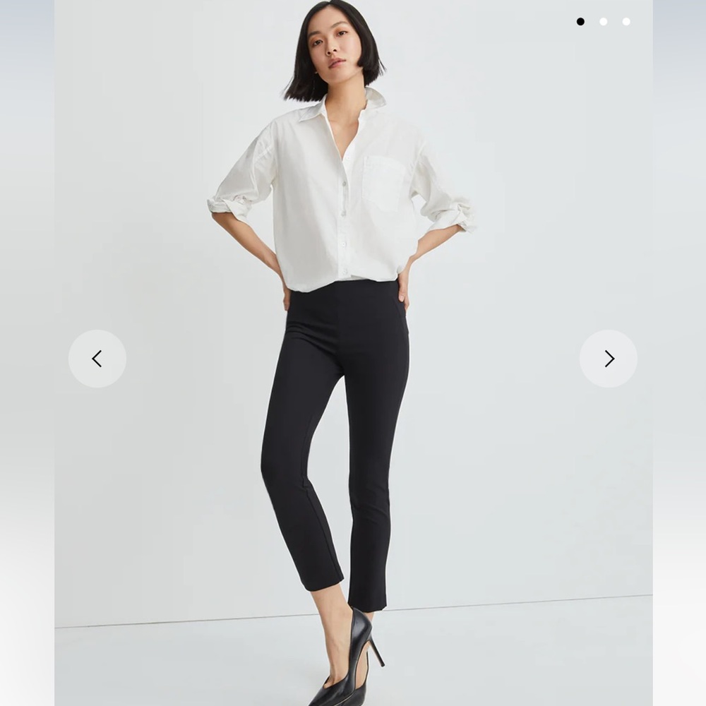 NWT Veronica Beard black scuba pant 8
